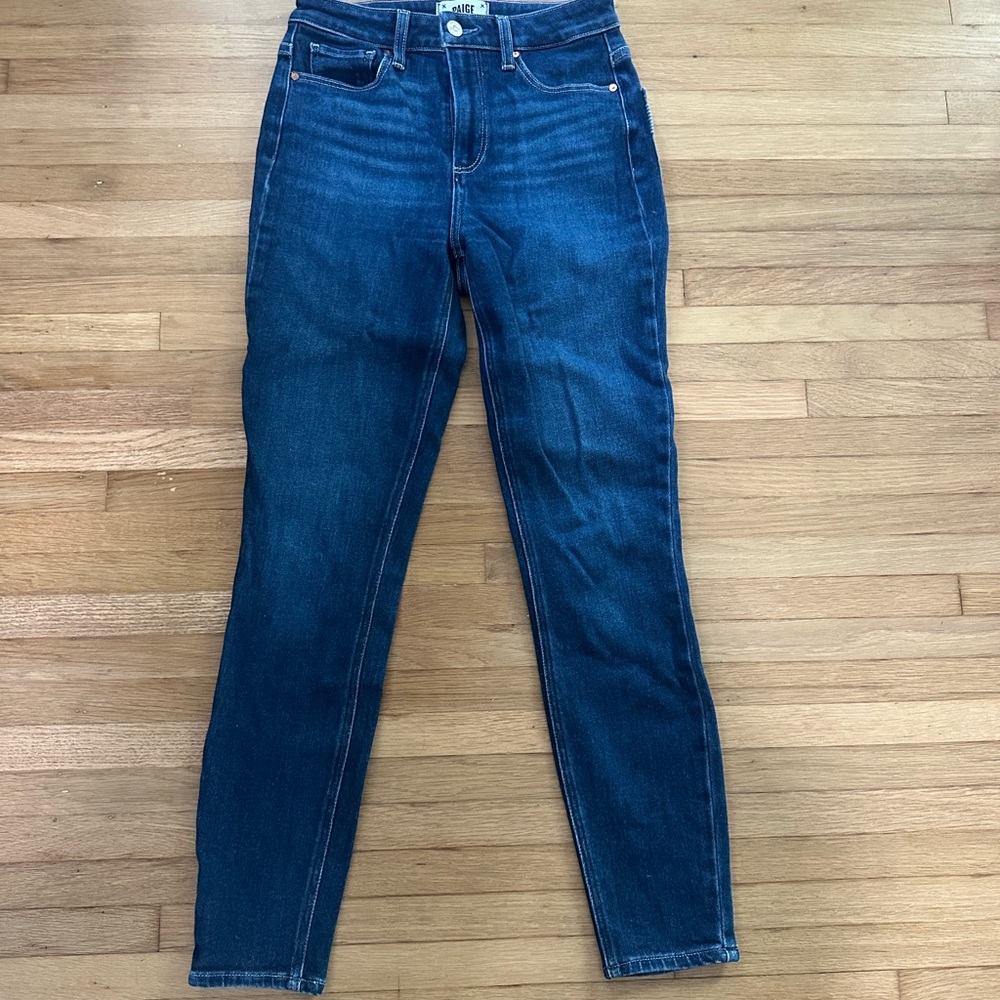 PAIGE Dark Blue Skinny Jeans